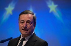 Mario Draghi, presidente del BCE, en un consejo económico de la CDU, este 25 de junio de 2013 en Berlín
