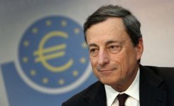 Mario Draghi, durante la rueda de prensa de este jueves en Fráncfort.